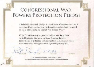 Release – Veterans Group Praises Wisconsin Congressional Candidates Who Pledge Against Unconstitutional Wars